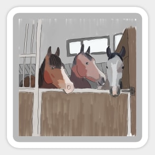 Horses Sticker